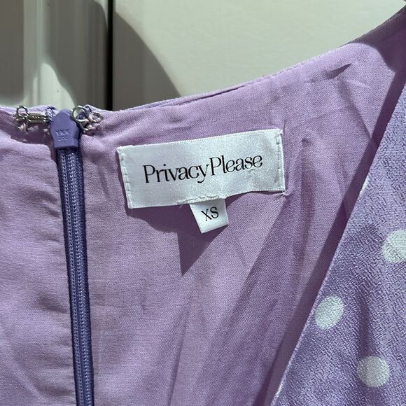 🎀 REVOLVE X privacy please xs cut out polka dot short sleeve mini dress - Picture 6 of 11